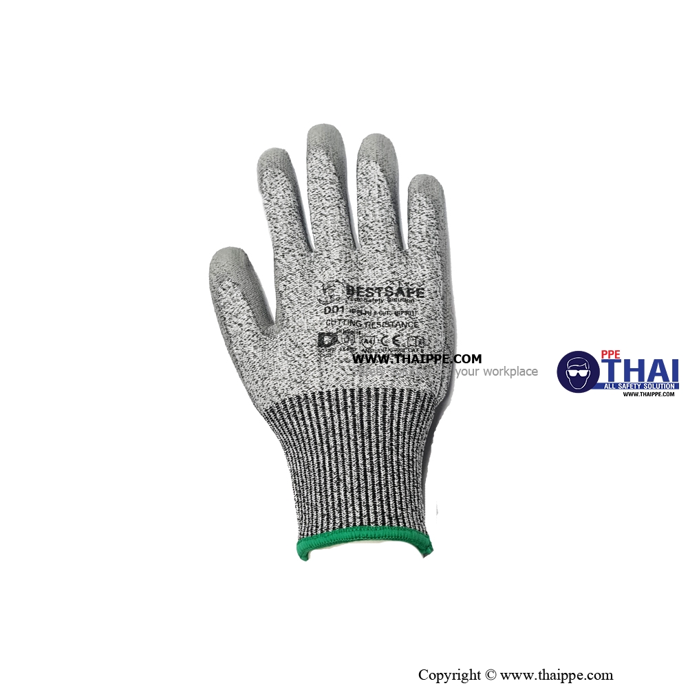 HP501 [D01] PU, 13G HPPE shell Polyurethane Coated Palm