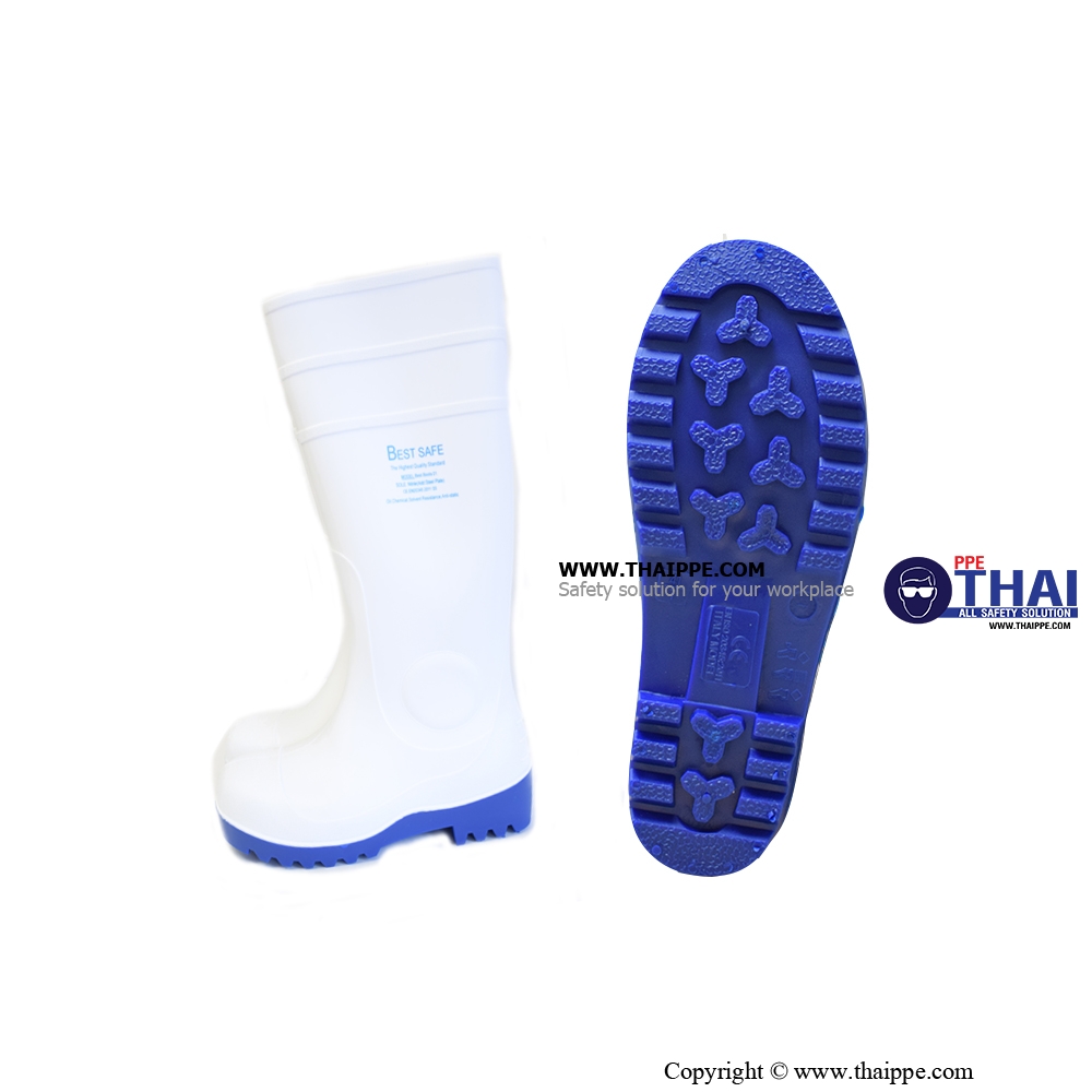 B-01 PVC BOOT รองเท้าบู๊ทยางนิรภัยหัวเหล็ก ยี่ห้อ BESTSAFE