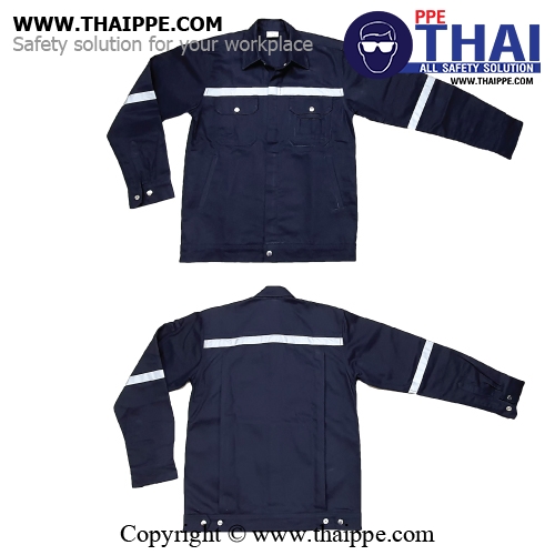 เสื้อแจ็คเก็ตผ้า Tencapro SIZE 2XL Stlye 03 (แบบกระดุม ยี่ห้อ BESTSAFE